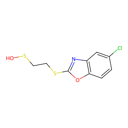 2-[(5-Chloro-1,3-benzoxazol-2-yl)sulfanyl]ethanesulfenic acid structure