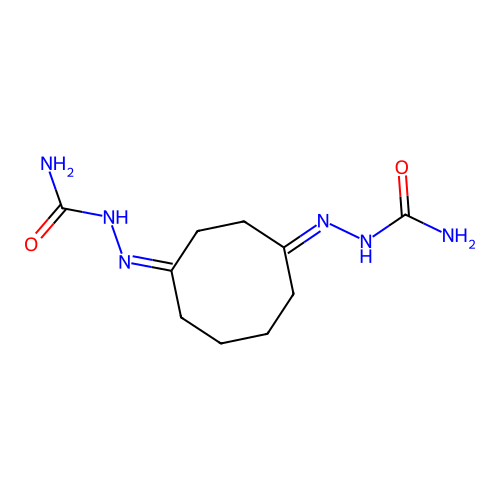 [[4-(Carbamoylhydrazinylidene)cyclooctylidene]amino]urea structure