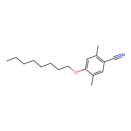 2,5-Dimethyl-4-(octyloxy)benzonitrile structure