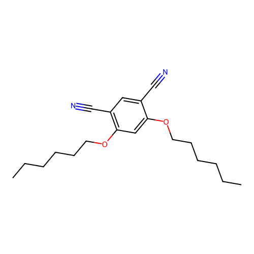 4,6-Bis(hexyloxy)isophthalonitrile structure