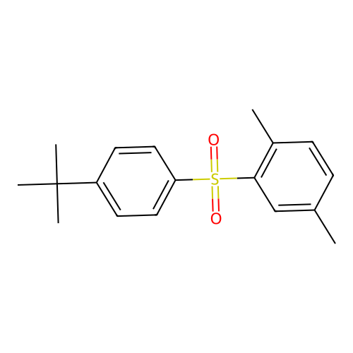4-Tert-butylphenyl 2,5-dimethylphenyl sulfone structure