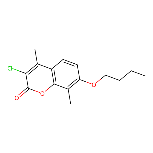 7-Butoxy-3-chloro-4,8-dimethylchromen-2-one structure