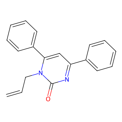 1-allyl-4,6-diphenyl-2(1H)-pyrimidinone structure