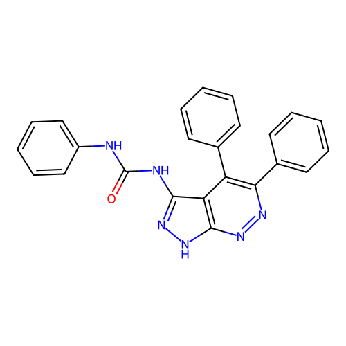 N-(4,5-diphenyl-1H-pyrazolo[3,4-c]pyridazin-3-yl)-N'-phenylurea structure