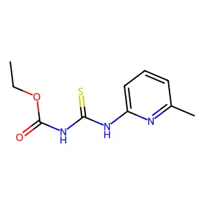 ethyl N-[(6-methylpyridin-2-yl)carbamothioyl]carbamate structure