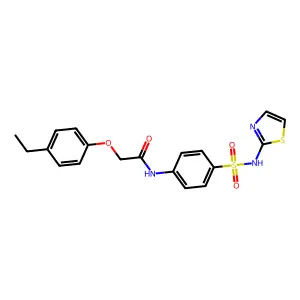 2-(4-ethylphenoxy)-N-(4-(N-(thiazol-2-yl)sulfamoyl)phenyl)acetamide structure