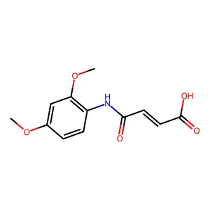4-((2,4-Dimethoxyphenyl)amino)-4-oxobut-2-enoic acid structure