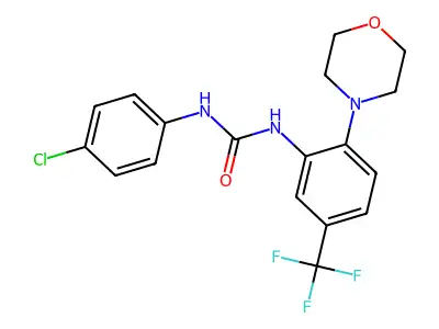 1-(4-Chlorophenyl)-3-(2-morpholin-4-YL-5-(trifluoromethyl)phenyl)urea structure