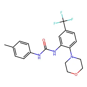 1-(4-Methylphenyl)-3-(2-morpholin-4-YL-5-(trifluoromethyl)phenyl)urea structure