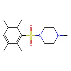 1-Methyl-4-[(2,3,5,6-tetramethylphenyl)sulfonyl]piperazine structure