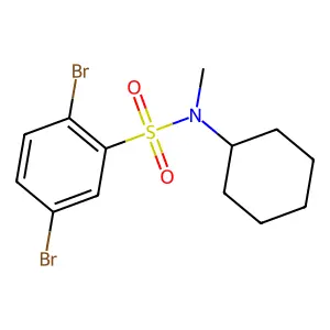 [(2,5-Dibromophenyl)sulfonyl]cyclohexylmethylamine structure