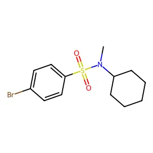 4-bromo-N-cyclohexyl-N-methylbenzenesulfonamide structure