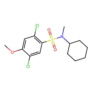 [(2,5-Dichloro-4-methoxyphenyl)sulfonyl]cyclohexylmethylamine structure