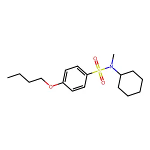 4-butoxy-N-cyclohexyl-N-methylbenzenesulfonamide structure
