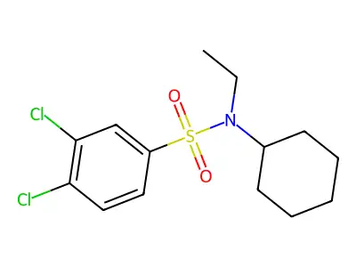 [(3,4-Dichlorophenyl)sulfonyl]cyclohexylethylamine structure