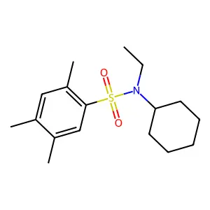 Cyclohexylethyl[(2,4,5-trimethylphenyl)sulfonyl]amine structure