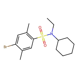 [(4-Bromo-2,5-dimethylphenyl)sulfonyl]cyclohexylethylamine structure