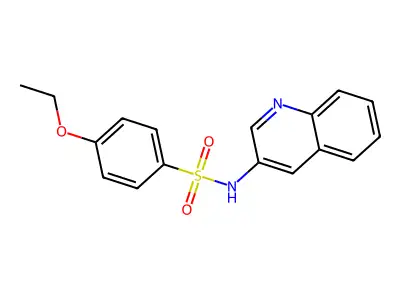 4-ethoxy-N-(3-quinolinyl)benzenesulfonamide structure