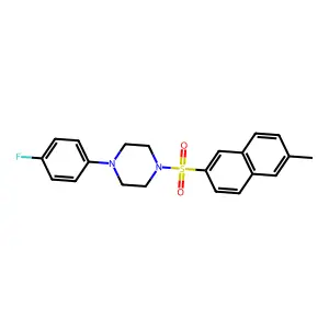 1-(4-Fluorophenyl)-4-[(6-methylnaphthalen-2-yl)sulfonyl]piperazine structure
