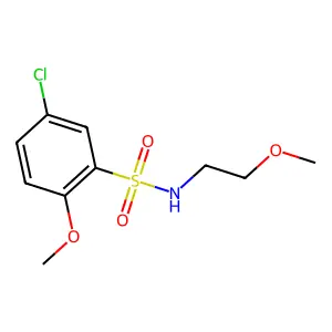 [(5-Chloro-2-methoxyphenyl)sulfonyl](2-methoxyethyl)amine structure