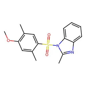 1-(4-Methoxy-2,5-dimethylphenyl)sulfonyl-2-methylbenzimidazole structure
