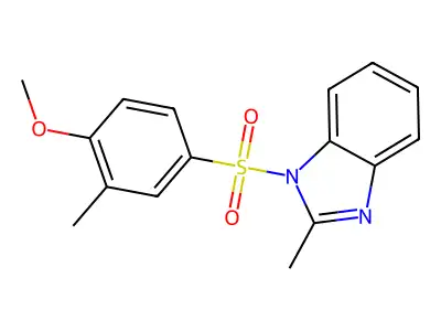 1-(4-Methoxy-3-methylphenyl)sulfonyl-2-methylbenzimidazole structure