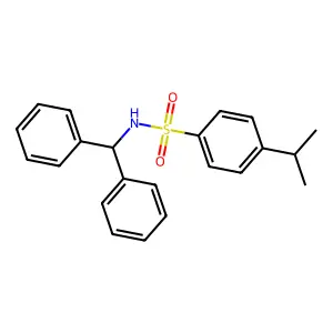 N-(diphenylmethyl)-4-(propan-2-yl)benzene-1-sulfonamide structure