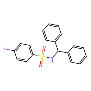 N-benzhydryl-4-iodobenzenesulfonamide structure