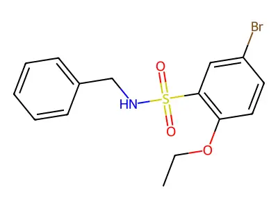 N-benzyl-5-bromo-2-ethoxybenzenesulfonamide structure