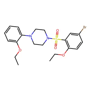 1-(5-Bromo-2-ethoxybenzenesulfonyl)-4-(2-ethoxyphenyl)piperazine structure