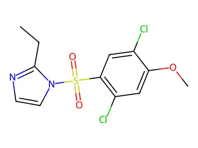 1-(2,5-Dichloro-4-methoxyphenyl)sulfonyl-2-ethylimidazole structure