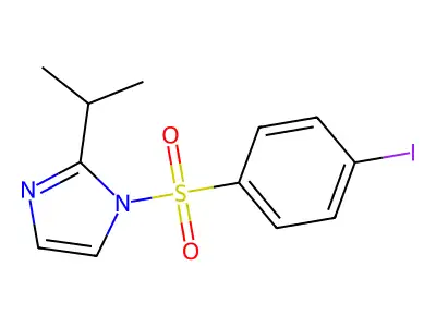1-(4-Iodophenyl)sulfonyl-2-propan-2-ylimidazole structure