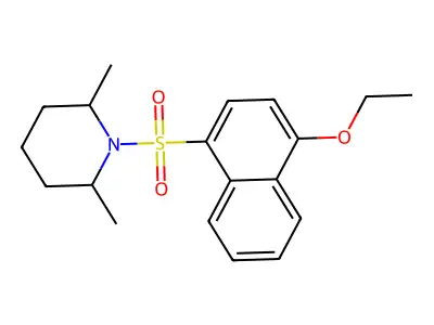 1-(4-Ethoxynaphthalen-1-yl)sulfonyl-2,6-dimethylpiperidine structure