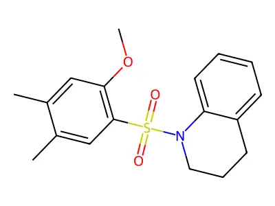 1-(2-Methoxy-4,5-dimethyl-benzenesulfonyl)-1,2,3,4-tetrahydro-quinoline structure