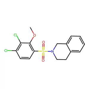 2-(3,4-Dichloro-2-methoxybenzenesulfonyl)-1,2,3,4-tetrahydroisoquinoline structure