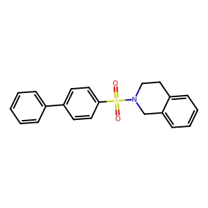 2-(4-phenylphenyl)sulfonyl-3,4-dihydro-1H-isoquinoline structure