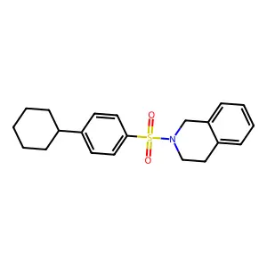 2-[(4-Cyclohexylphenyl)sulfonyl]-1,2,3,4-tetrahydroisoquinoline structure