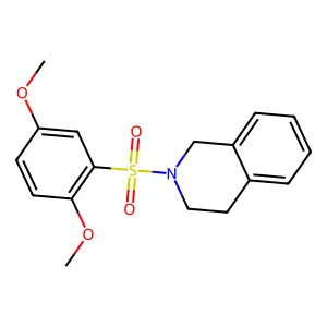 2-[(2,5-Dimethoxyphenyl)sulfonyl]-1,2,3,4-tetrahydroisoquinoline structure