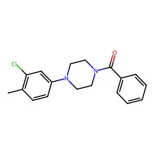 1-Benzoyl-4-(3-chloro-4-methylphenyl)piperazine structure