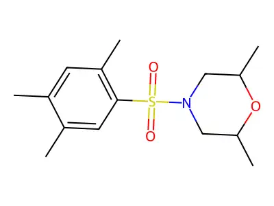 2,6-Dimethyl-4-[(2,4,5-trimethylphenyl)sulfonyl]morpholine structure