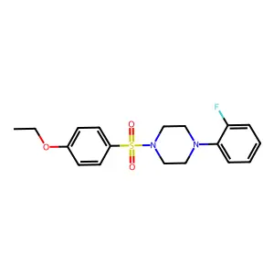 1-[(4-Ethoxyphenyl)sulfonyl]-4-(2-fluorophenyl)piperazine structure