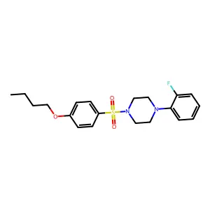 1-[(4-Butoxyphenyl)sulfonyl]-4-(2-fluorophenyl)piperazine structure