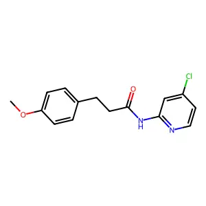 N-(4-chloropyridin-2-yl)-3-(4-methoxyphenyl)propanamide structure