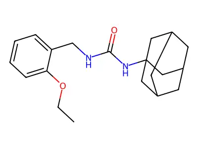 1-(1-Adamantyl)-3-[(2-ethoxyphenyl)methyl]urea structure