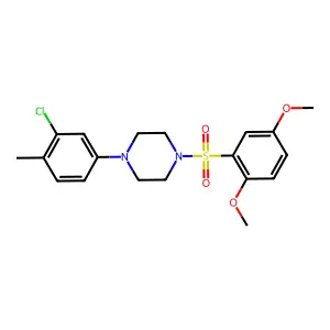 1-(3-Chloro-4-methylphenyl)-4-(2,5-dimethoxyphenyl)sulfonylpiperazine structure