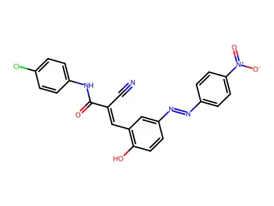 2-Propenamide, N-(4-chlorophenyl)-2-cyano-3-[2-hydroxy-5-[2-(4-nitrophenyl)diazenyl]phenyl]- structure