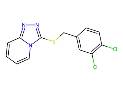 3-[(3,4-Dichlorophenyl)methylsulfanyl]-[1,2,4]triazolo[4,3-a]pyridine structure