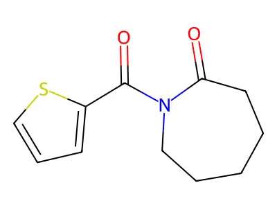 1-(Thiophene-2-carbonyl)azepan-2-one structure