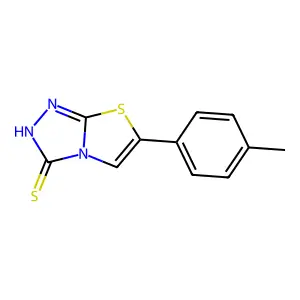 6-(p-tolyl)thiazolo[2,3-c][1,2,4]triazole-3(2H)-thione structure