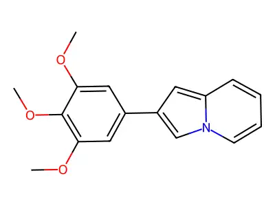 2-(3,4,5-Trimethoxyphenyl)indolizine structure